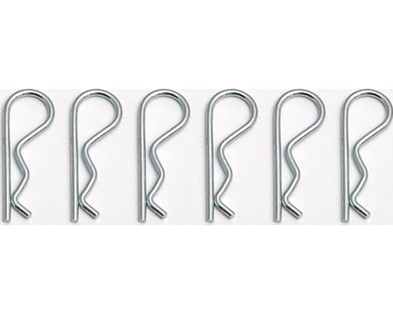 Black bent Body Clips 30mm long 1.4mm wire (10)