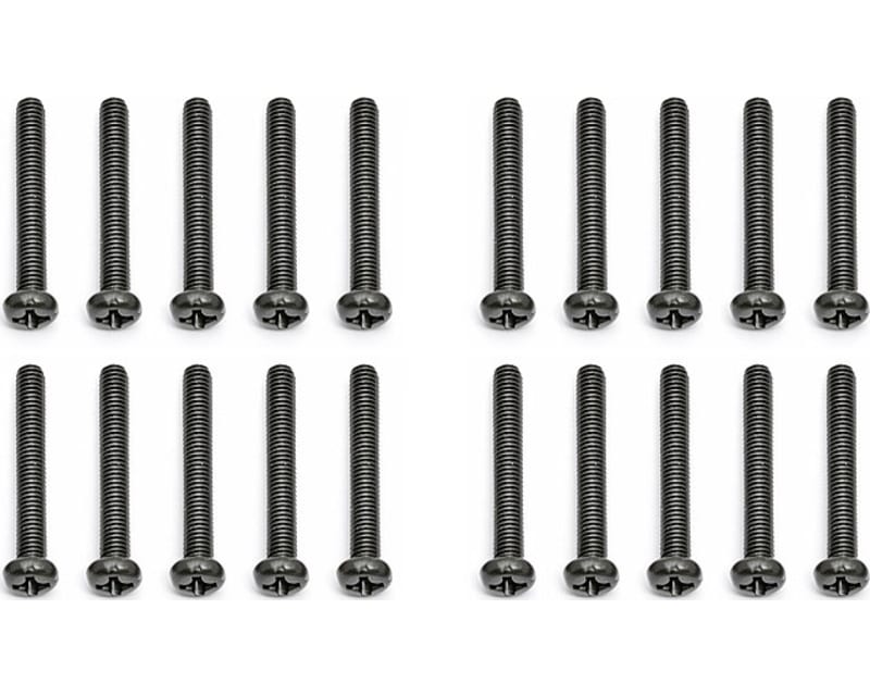 Tap to zoom M3x20mm Button Head Phillips Screw (20)