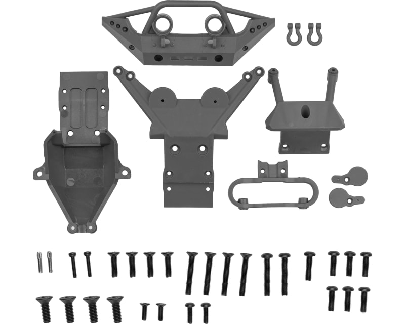 Tap to zoom RIVAL MT10 Factory Team Skid Plates Gray