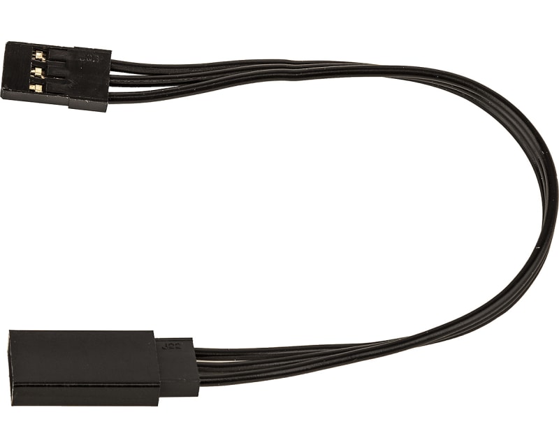 125mm Servo Wire Extension black (4.92 in)