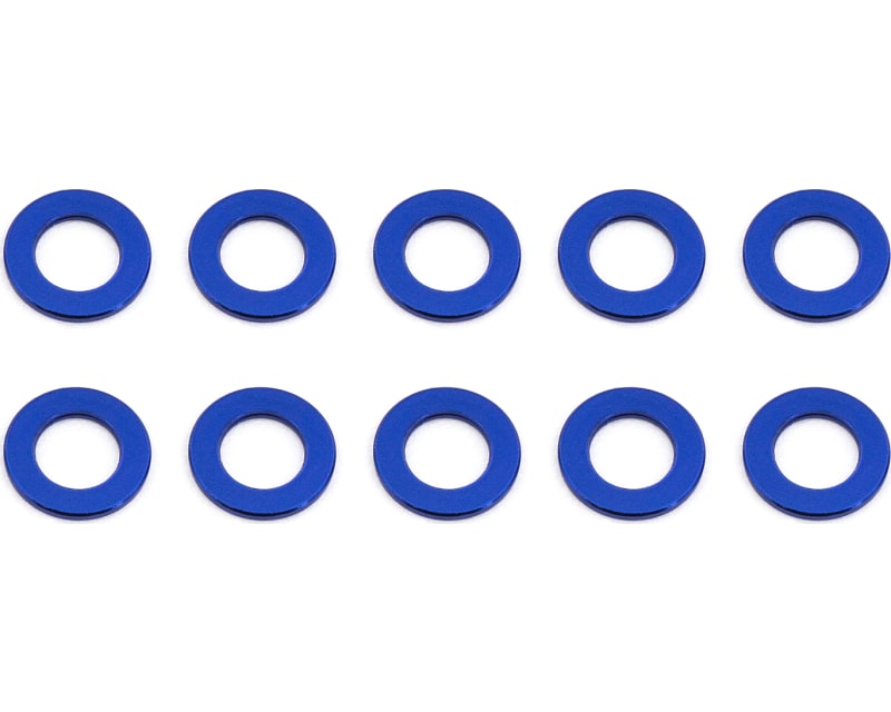 Ballstud Washers 5.5x0.5 mm blue aluminum