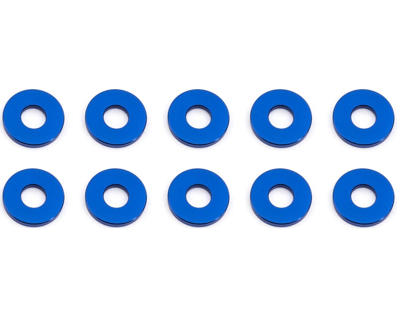 Bulkhead Washers 7.8x1.0 mm blue aluminum photo