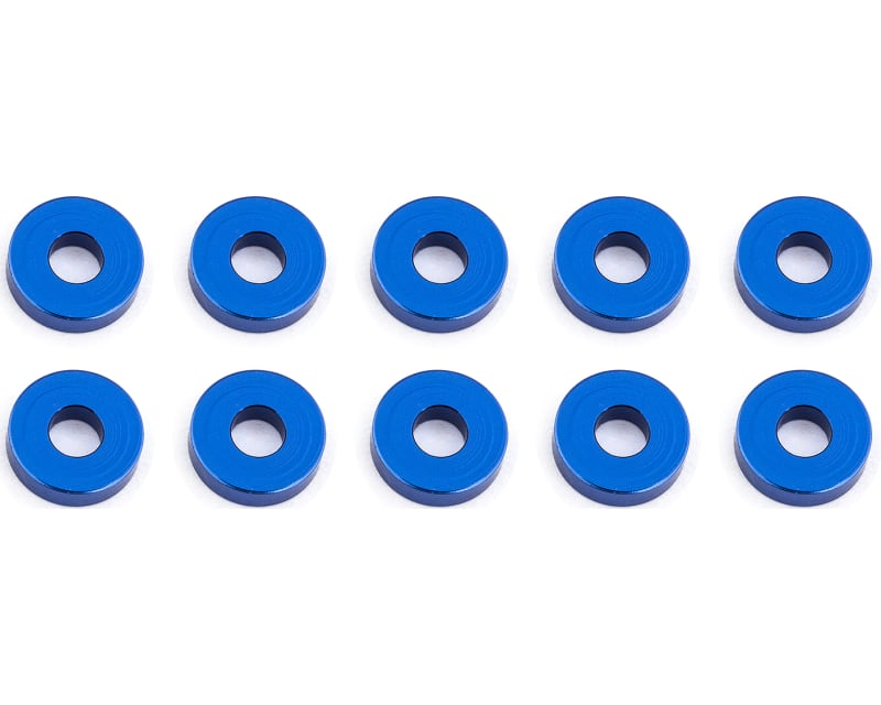 Bulkhead Washers 7.8x2.0 mm blue aluminum