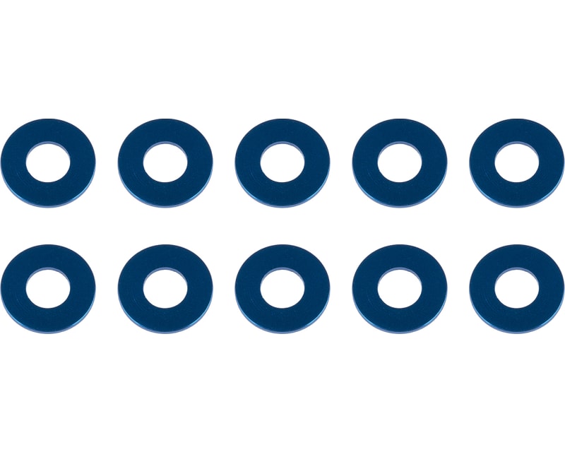 Washers 7.8x3.5x0.5mm blue aluminum