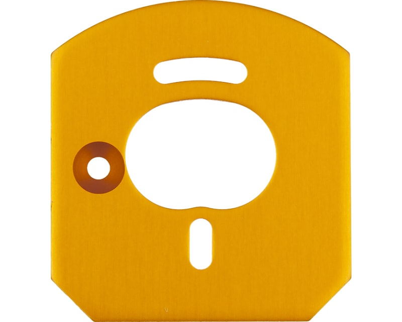 6x6 Motor Mount Plate Gold photo