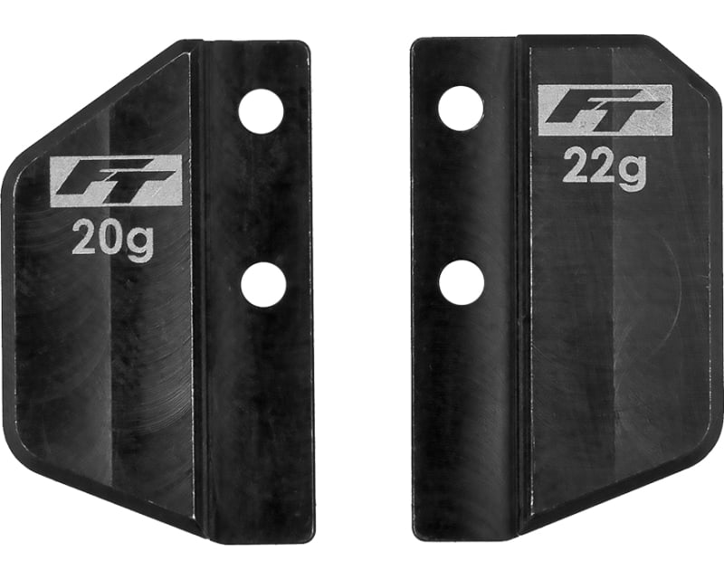 Tap to zoom RC10TC8 FT Steel Front And Rear Battery Weight Set 42g