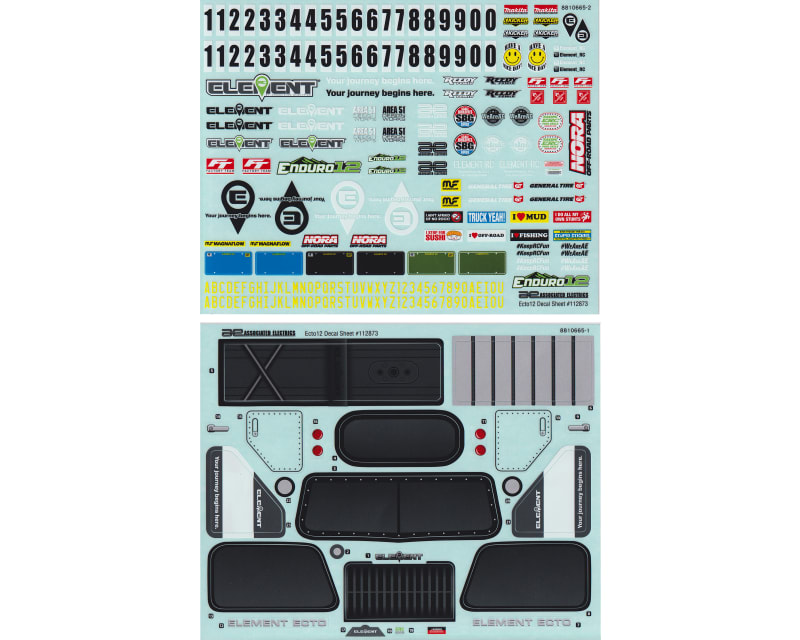 Enduro 12 Ecto Decal Sheet