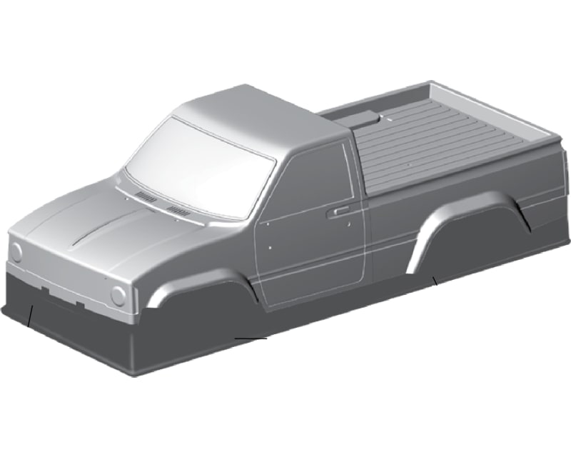Tap to zoom RC10 Pickup Truck Body Set Clear