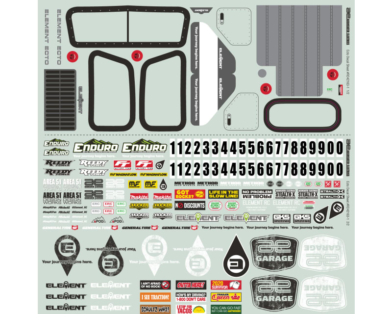 Enduro Ecto Decal Sheet