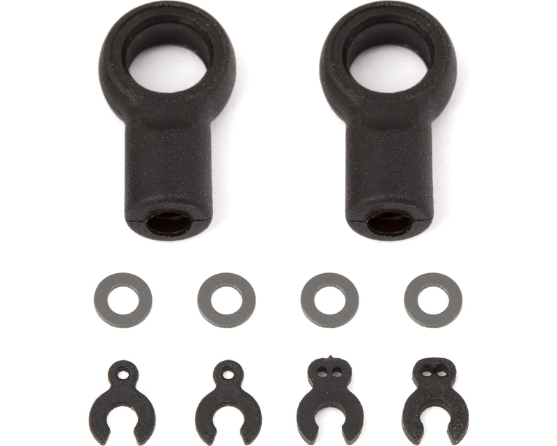 RC12R6 Arm Eyelets and Caster Clips
