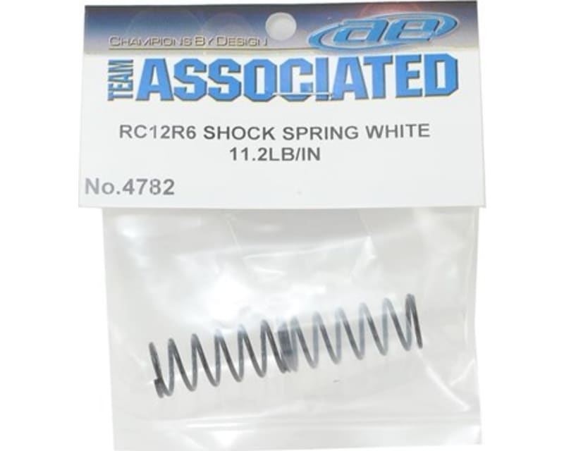 RC12R6 Shock Spring white 11.2 lb/in