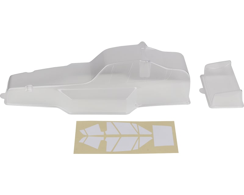 RC10 Protech Body and Wing Clear with Window Masks