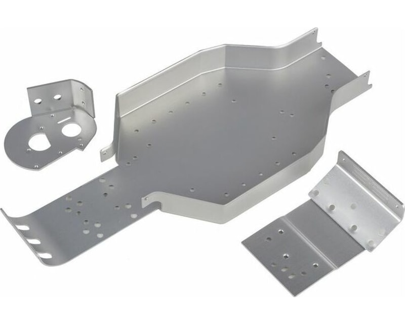 RC10cc Chassis Nose Plate Motor Mount Silver