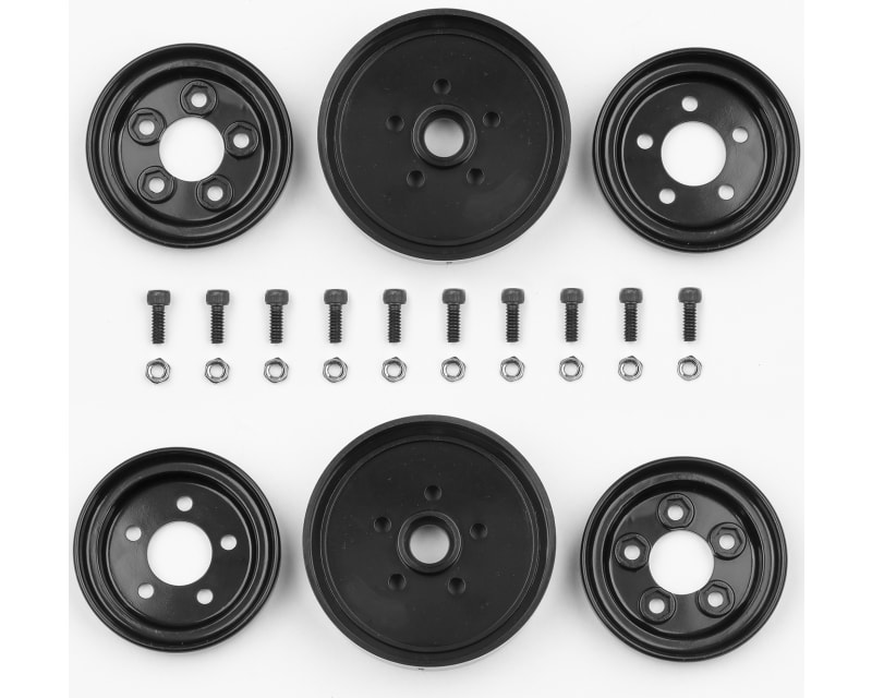 RC10 Jay Halsey Black Front Wheels