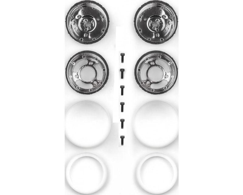 RC10 Jay Halsey Rear Chrome Wheels