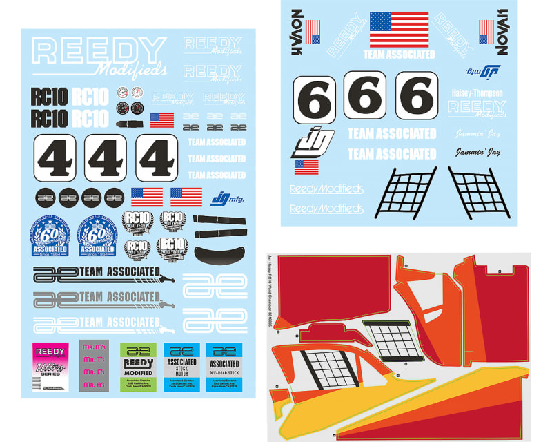 RC10 Jay Halsey WC Decal Sheet