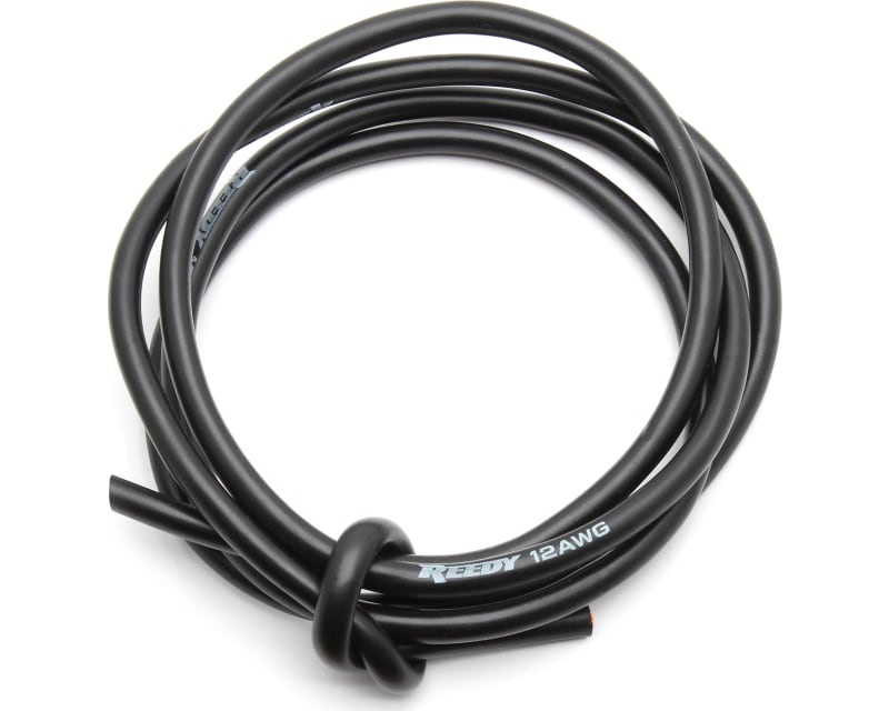 Pro Silicone Wire 12AWG Black 1m