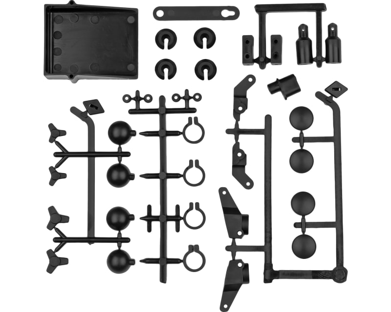 RC10 Classic Steering Blocks Rear Hubs and Accessory Parts Bla