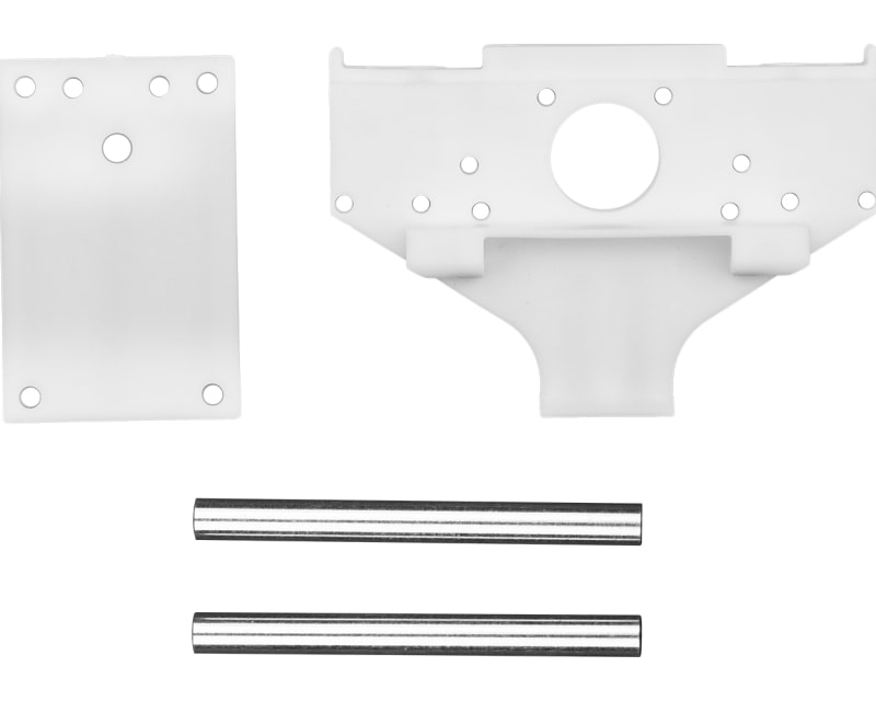 RC10 89 Stealth Car Rear Bulkhead W/Wing Tubes And Transmission