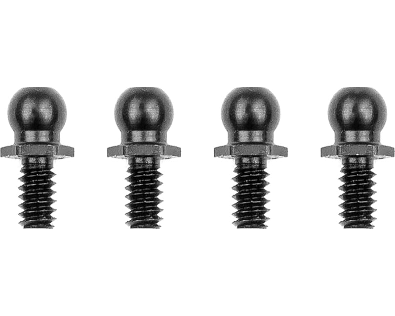 RC10 Ballstuds 5.3mm Short Neck Black