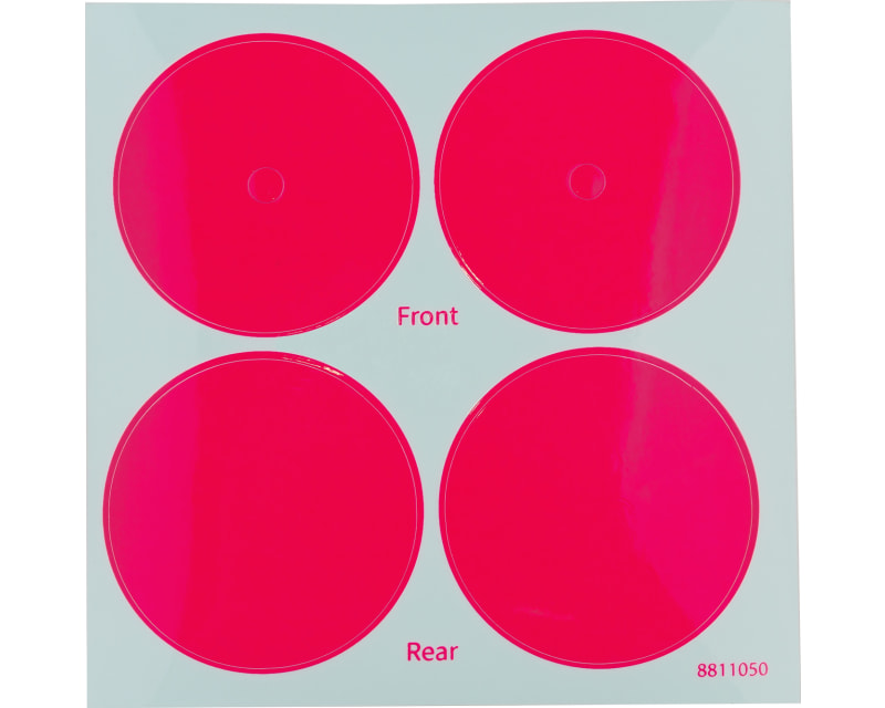 RC10 91 Stealth Car Pink Wheel Dot Decals