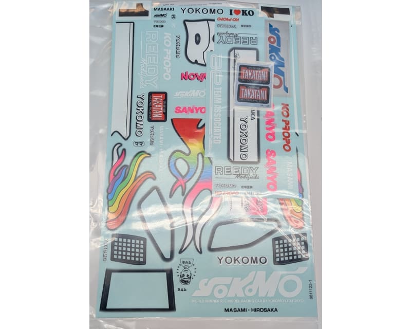RC10 91 Stealth Car Masami Edition Decal Set