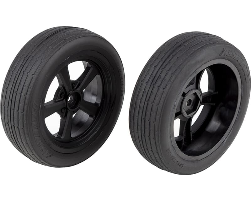 DR10 Front Wheels and Drag Tires mounted