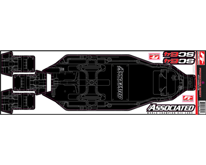 RC10SC6.4 FT Chassis Protective Sheet printed
