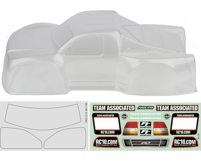 PRO2 SC10 SWB Contender Body Clear