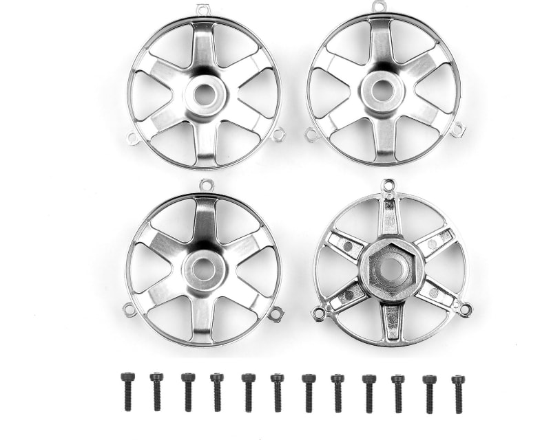 DC10 FT Adjustable Wheel Face Plates silver photo