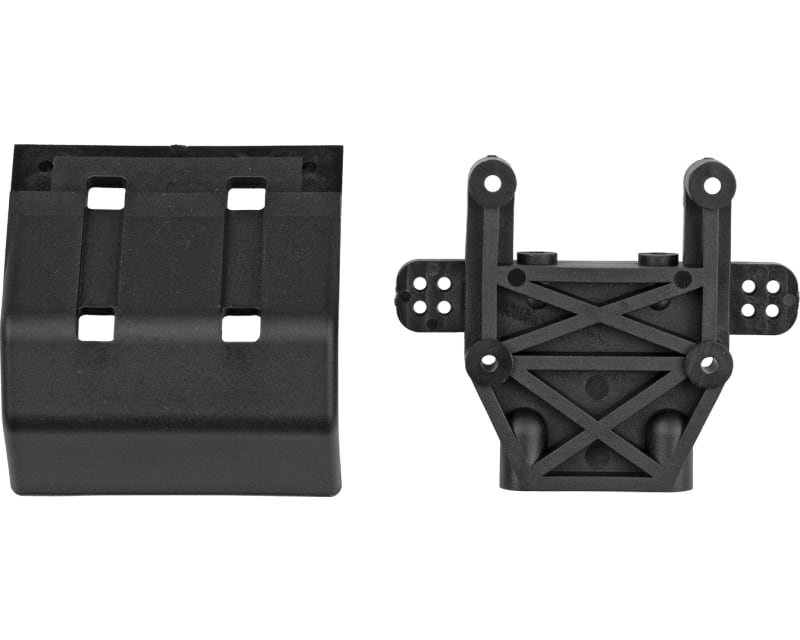 Tap to zoom RC10GT Rear Bulkhead And Bumper Black