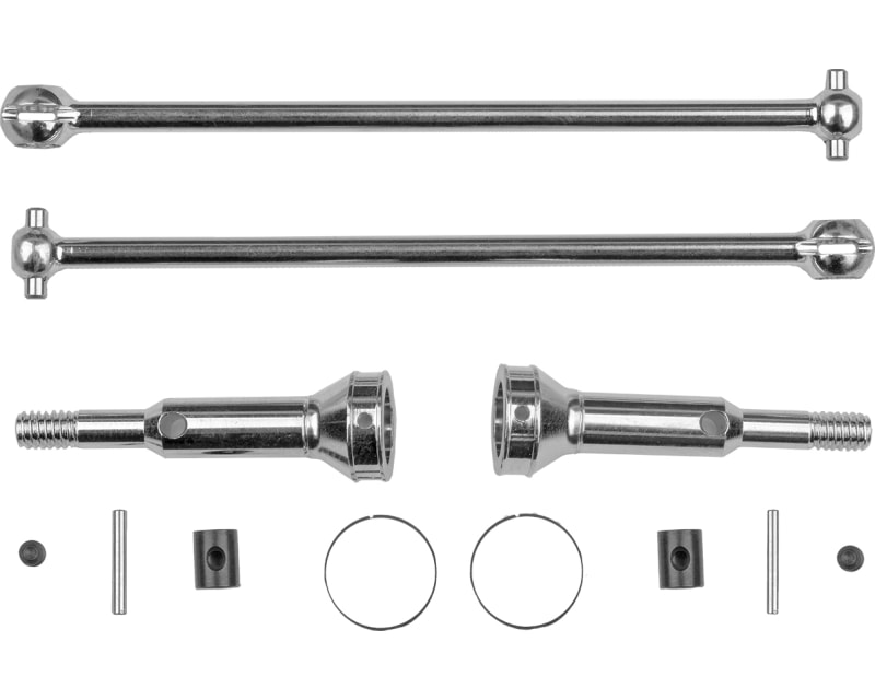 RC10T Rear CVA Set 84mm Chrome
