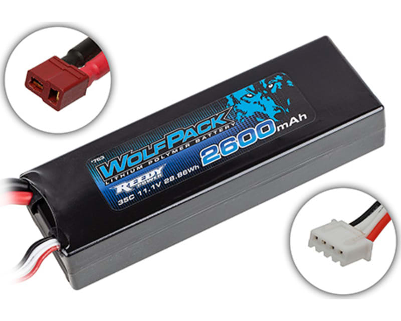 Tap to zoom WolfPack LiPo 2600mAh 35C 3S 11.1V T-plug