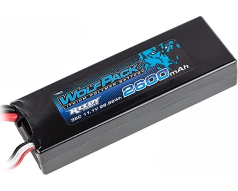 Tap to zoom WolfPack LiPo 2600mAh 35C 3S 11.1V T-plug