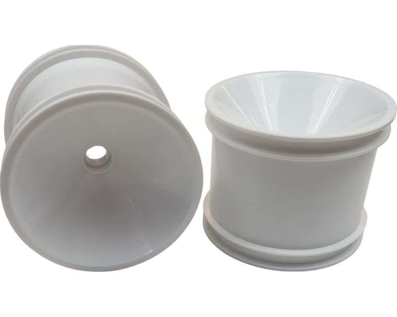 2.2 inch Truck Front Wheels White 3/8 inch ball bearing mounted