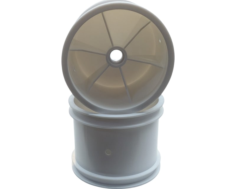 2.2 inch Truck Front Wheels White 3/8 inch ball bearing mounted