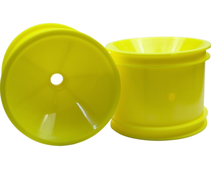 Truck Front Wheels Yellow 3/8 inch bearing mount - no hex