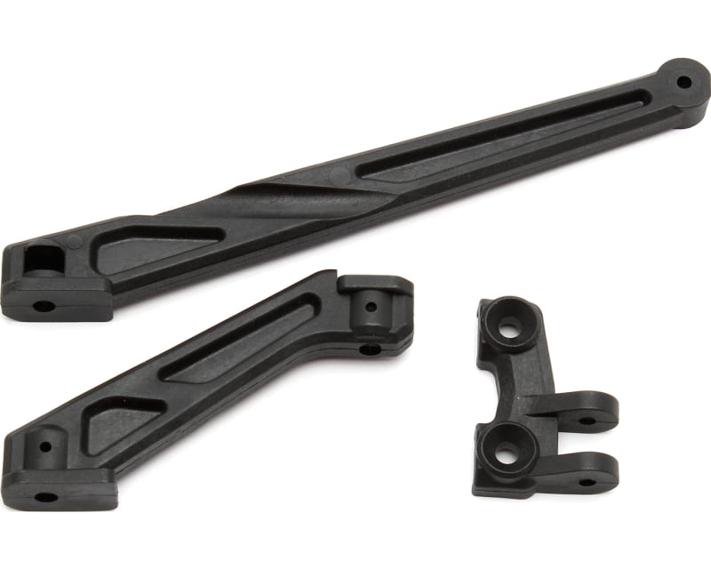 RC8B3 Chassis Braces long (front and rear)
