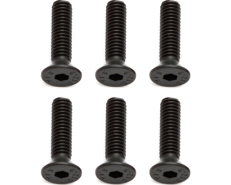 M4x16mm FHCS Flat Head Cap Screws (6)