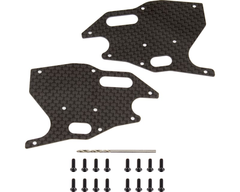 ASC81418 RC8B3.1 FT Graphite Arm Stiffeners front
