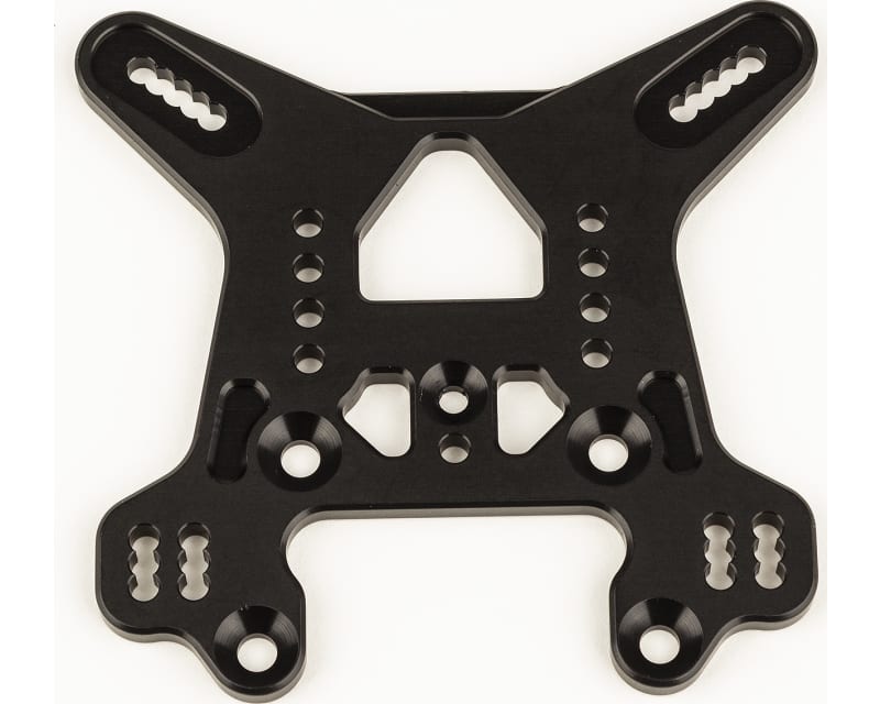 Rc8B4 Rear Shock Tower Black Aluminum photo