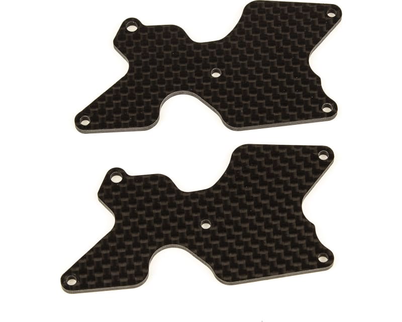 Rc8B4 Ft Rear Suspension Arm Inserts Carbon Fiber 2mm