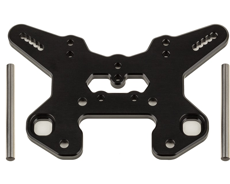 Rc8t4 Front Shock Tower V2 Black Aluminum