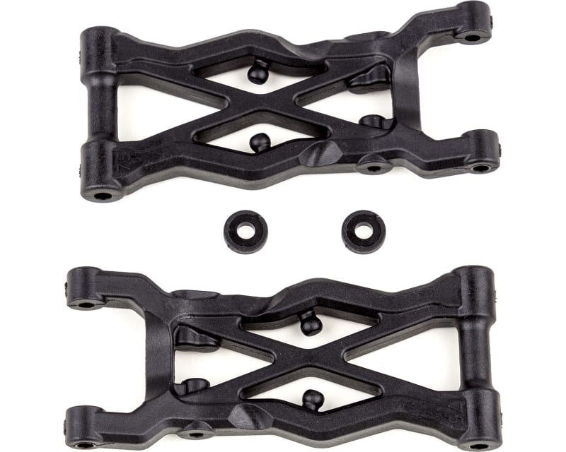 Tap to zoom Rear Suspension Arm Hard 75mm Black: RC10B6.2
