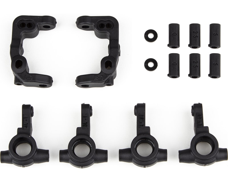 RC10B6.4 -1mm Scrub Caster and Steering Blocks