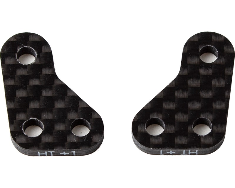 RC10b6.3 Factory Team Carbon Fiber Steering Block Arms Ht +1