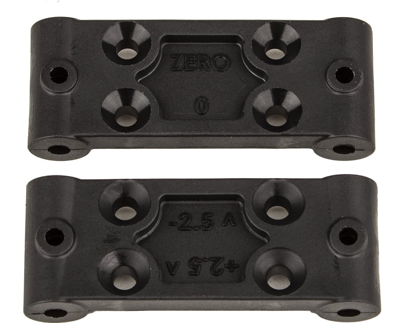 RC10b6.4 Front Bulkhead Set 0deg Amd 2.5deg