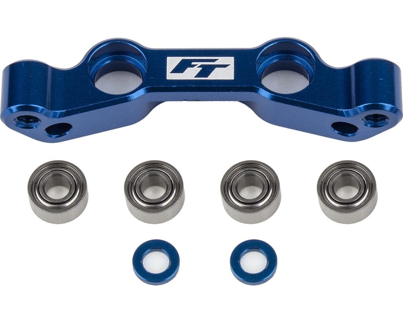 RC10b6.4 Ft Steering Rack Blue Aluminum photo