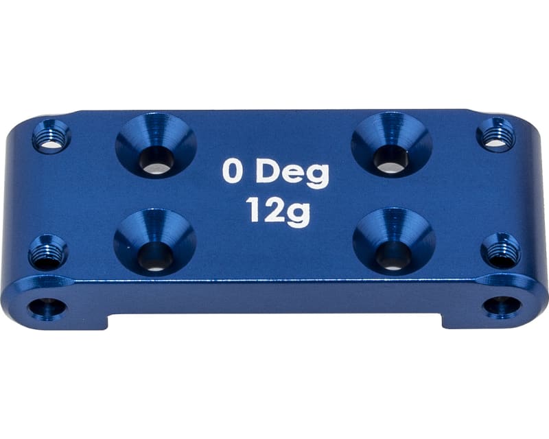 RC10B6.4 Front Bulkhead blue aluminum