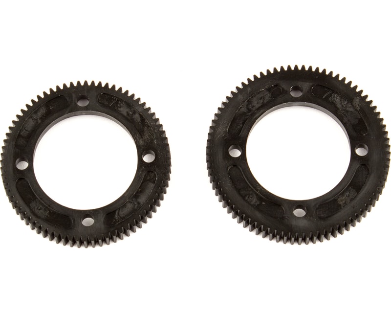 Tap to zoom RC10B74 Center Diff Spur Gears 72T/48P 78T/48P